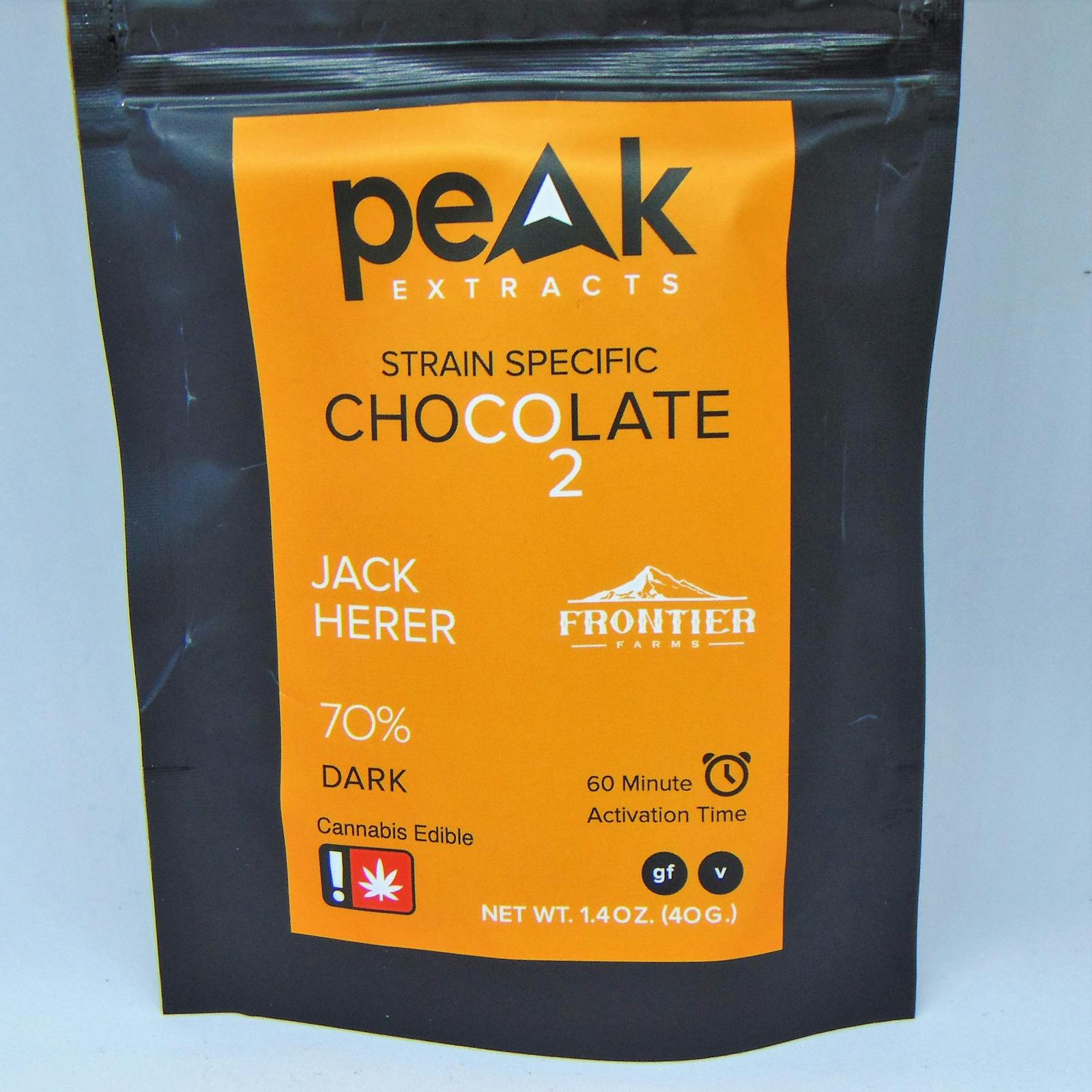 Peak Extracts Jack Herer Dark Chocolate Bar 50mg Leafly